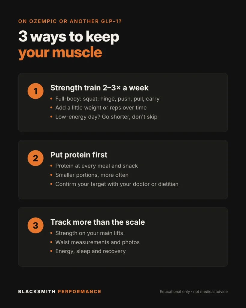 How to keep your muscle: a 3-part plan